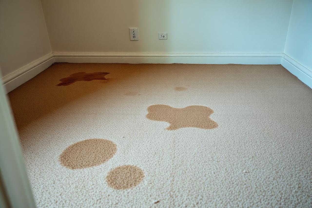 Full bedroom recarpet — before