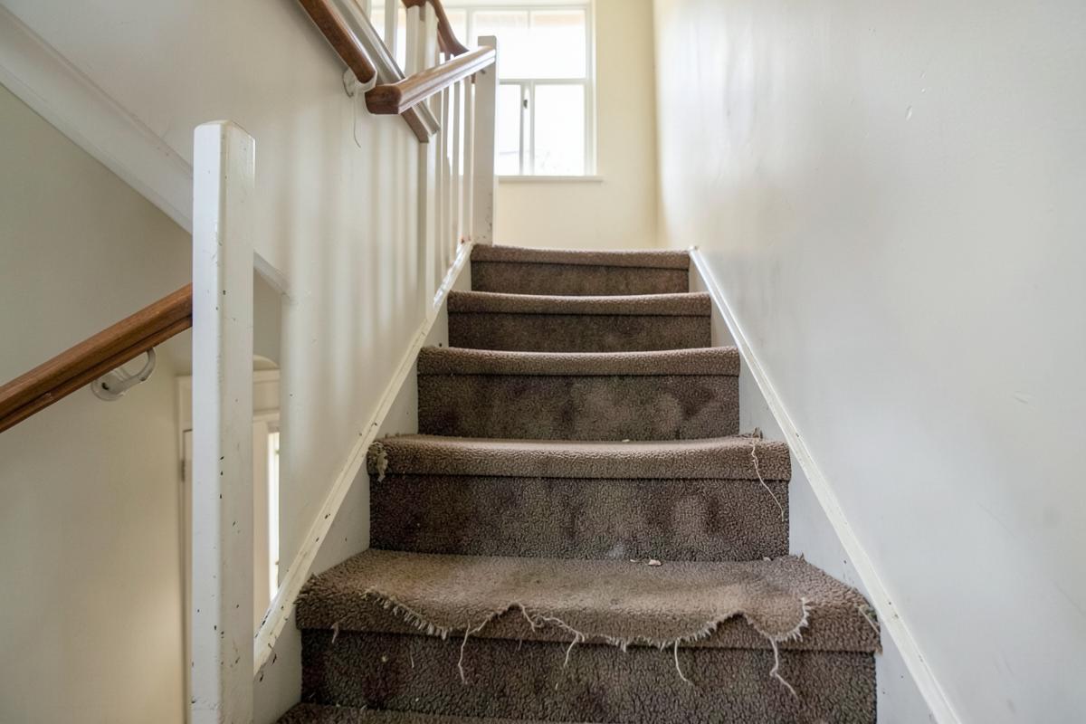 Stair Carpet Replacement — before