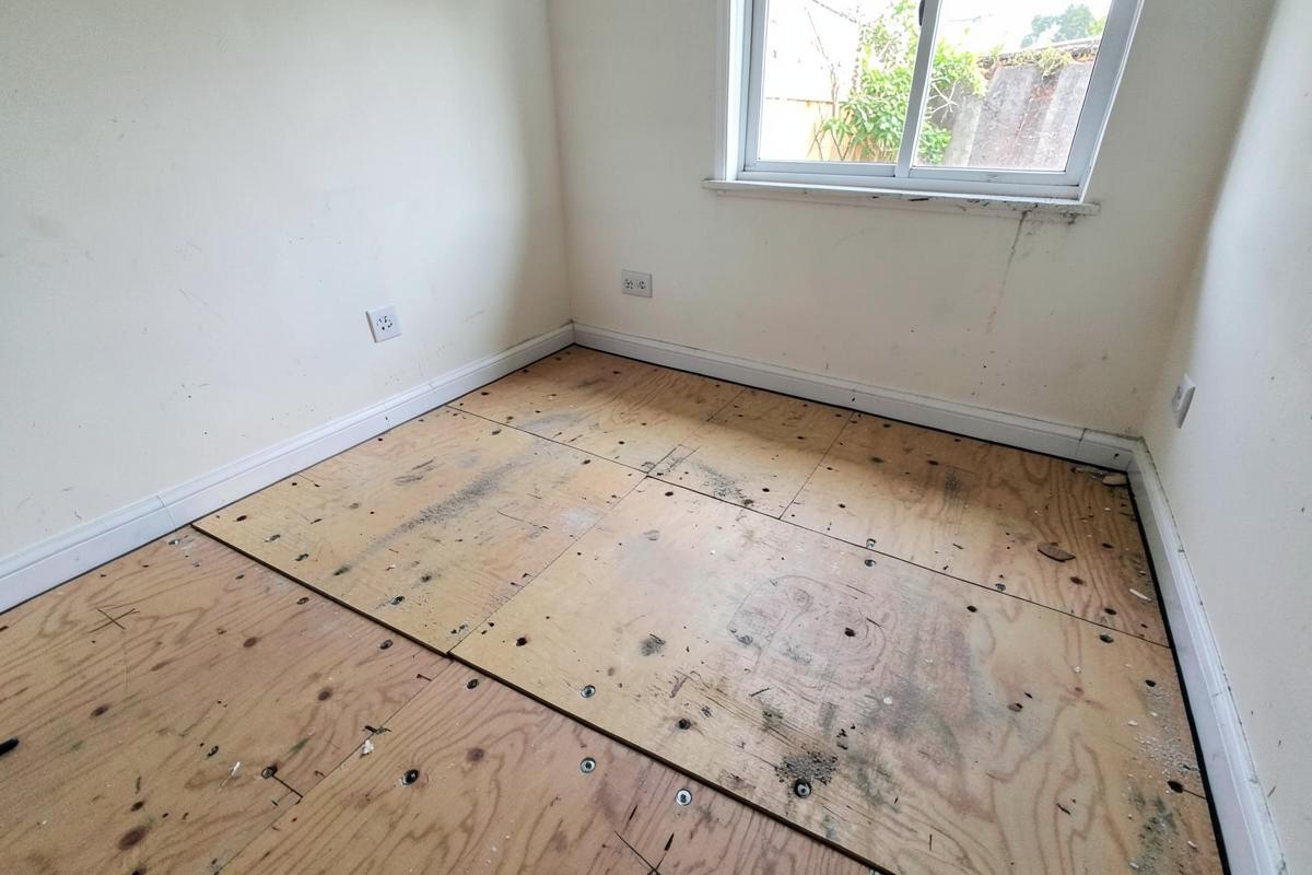 Engineered Oak Install — before