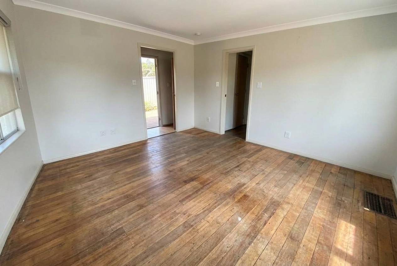 Carpet & Underlay Removal — after
